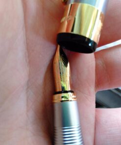 JINHAO 250 Stainless Steel Gold Trim Fountain Pen - Medium 1 48 71KUDyEA2bL