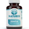ZENTA - The Natural Relief Supplement to Help Calm Body and Mind | Positive Mood Enhancer - Increase Serotonin Levels with GAB, 5-HTP, Ashwagandha, Chamomile, DMAE | 60 ct