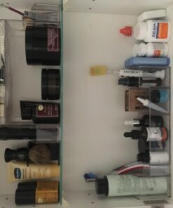 iDesign 43030 Med+ 12" Plastic Divided Vanity Medication and Bathroom Accessory, 12" x 3" x 3.5", Multi-Level Organizer 39 71KUfB8RAxL