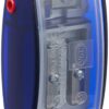 AS2M (1053121), Long Point Sharpener, sharpens in 2 steps; 2 spare blades includes. With lead pointers for 2 mm and 3.2 mm. BLUE only 1-Pack 103 71KVFbSjARL