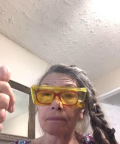 Calabria 3000 Large Square FitOver Safety Glasses with 100% UV Protection Yellow 14 71KVN5ckssL