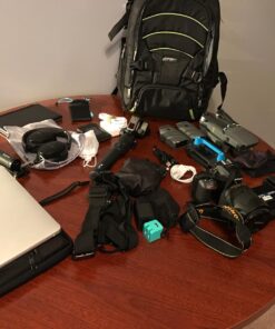 Evecase Large DSLR Camera/Laptop Travel Backpack Bag w/Rain Cover for Mirrorless, 4/3 Micro Four Third, Compact, Interchangeable Lens Digital Camera 18*12*8 inch Black 69 71KW2oy77hL