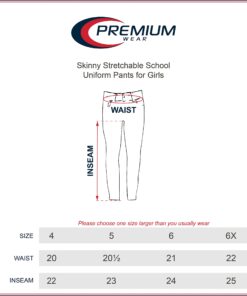 Alternative view of Premium Wear Skinny Stretchable School Uniform Pants for Girls 4 Slim Grey