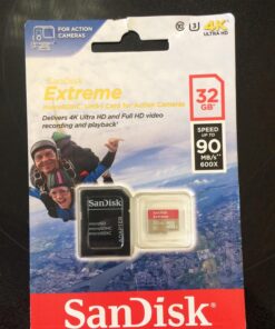 Sandisk 32GB Extreme MicroSDHC UHS-I Card (SDSDQXL-032G-A46A) 3 71KYKxthjvL