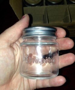 Smith's Mason Jars Mini Mason Jars set of 6 Chupito Shot Glasses with Lids - 2oz Per Shot Glass - For Parties, Arts and Crafts Storage, Drinks, Wedding Favors 59 71KYzuL3jSL