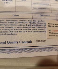 Apera Instruments AI311 Premium Series PH60 Waterproof pH Pocket Tester Kit, Replaceable Probe, ±0.01 pH Accuracy, Lcd display Regular Glass Bulb Sensor 44 71KZvT38VYL