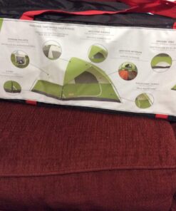 Coleman Sundome Camping Tent, 2/3/4/6 Person Dome Tent with Snag-Free Poles for Easy Setup in Under 10 Mins, Included Rainfly Blocks Wind & Rain, Tent for Camping, Festivals, Backyard, Sleepovers Palm Green 6 Person 45 71KaBg7baEL