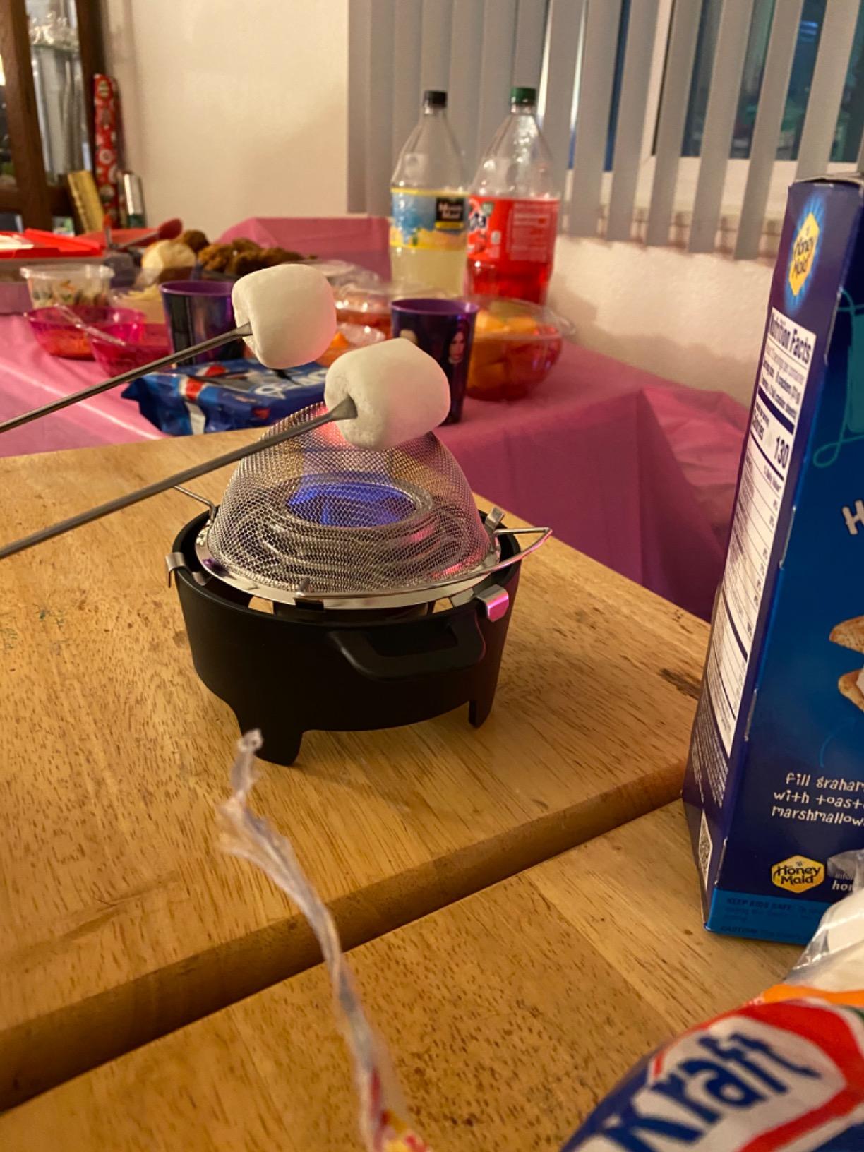 Sterno Smores Maker Junior, Table top Smores Roaster - Designed for Safe, Cord Free Indoor or Outdoor Fun, Ideal for Kids, Parties, Fun Housewarming Gifts and More Black 21 Sterno Smores Maker Junior, Table top Smores Roaster - Designed for Safe, Cord Free Indoor or Outdoor Fun, Ideal for Kids, Parties, Fun Housewarming Gifts and More Black - Image 21