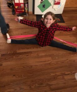 The PlumBand Stretch Band for Dance and Ballet – Colors and Sizes for Kids & Adults – Improve Your Splits, Strength, and Flexibility with Stretching – Printed Instruction Booklet and Travel Bag Rose Pink Small 31 71Kbisb1fOL