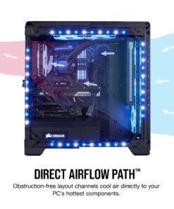 Corsair CORSAIR Crystal 570X RGB Mid-Tower Case, 3 RGB Fans, Tempered Glass - Mirror Black (CC-9011126-WW) 51 71KcXUfPHBL