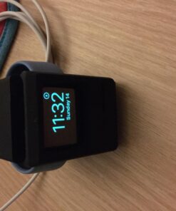 elago W3 Stand Compatible with Apple Watch Series Series 9/8/7/6/SE/5/4/3/2/1/SE (45mm, 44mm, 42mm, 41mm, 40mm, 38mm) (Black) - Classic Monitor Design, Compatible with Nightstand Mode Black 43 71KcXvm4SFL