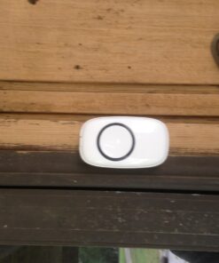 SadoTech Wireless Doorbells for Home, Apartments, Businesses, Classrooms, etc. - 2 Door Bell Ringer & 1 Plug-In Chime Receiver, Battery Operated, Easy-to-Use, Wireless Doorbell w/LED Flash, White 2 push buttons + 1 receiver 43 71KcgaRNGeL