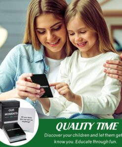 OUR MOMENTS Kids: 100 Conversation Starter Cards for Families and Kids - Relationship Building - Car Travel, Road Trip & Card Game for Healthy Loving Family - Questions for Family Activities 24 71KdGAczNzL