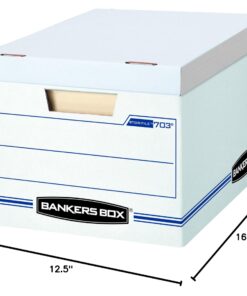 Bankers Box STOR/FILE Storage Boxes, Standard Set-Up, Lift-Off Lid, Letter/Legal, 6 Pack (57036-04) 33 71KdK5C4IjL