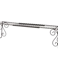 Expandable Scroll Metal 1 shelve,Over The Sink Shelf - Black 25 71KdeIvTmFL