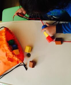 Skoolzy Primary Lacing Beads with String & Pipe Cleaners 46 pc Lacing Beads (41 pc) 42 71Ke5bxwn9L