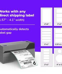 Rollo USB Shipping Label Printer - Commercial Grade Thermal Label Printer for Shipping Packages - High Speed Direct Thermal 4x6 Label Printer 24 71KeJXb 1XL