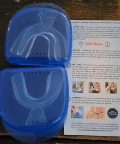 Teeth Whitening Trays 4 Pcs with 2 Travel Storage Cases BPA Free Moldable Trimmable Thin Mouth Trays Dental Tooth Whitener Bleaching Trays 27 71KesoA1GeL