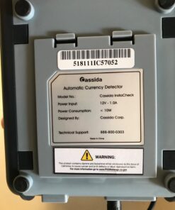 Cassida InstaCheck Counterfeit Detection Machine (DIC) without ID cards 30 71Keym0411L