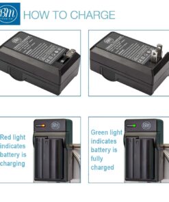 BM Premium 2 Pack of EN-EL15B Batteries and Battery Charger for Nikon Z6, Z7, D780, D850, D7500, 1 V1, D500, D600, D610, D750, D800, D800E, D810, D810A, D7000, D7100, D7200 Digital Cameras 11 71KfNggckwL
