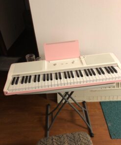 The ONE Keyboard Piano, 61 Key Piano Keyboard for Beginner/Professional, Electric Piano w/Lighted Keys, Music Stand & Piano App, Supports USB MIDI/Audio/Microphone/Headphones/Sustain Pedal Onyx Black 24 71Kg3xuBAZL