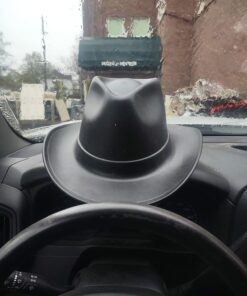 OccuNomix VCB200-06 Vulcan Cowboy Style Hard Hat with Ratchet Suspension, Black, One Size 41 71KgoBxTCyL