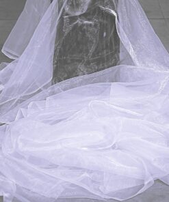 Alternative view of MDS Pack of 15 Yards Long Bridal Solid Sheer Organza Fabric Bolt for Wedding Dress, Fashion, Crafts, Decorations, Backdrop, Christmas Craft Supplies, Silky Shiny Organza Fabrics 44” Wide- White 15 YARD