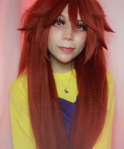 MapofBeauty 40" 100cm Dark Red Long Straight Cosplay Costume Wig Fashion Party Wig 33 71KiFYST7GL
