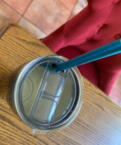 Tumbler Lid for 30 Oz Yeti Rambler, Old Style RTIC, Ozark Trails and more Cooler Cup, Sliding Splash Proof and Straw Friendly 1 Count (Pack of 1) 30 Ounce (Pack of 1) 28 71KipUN0bLL