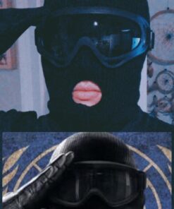 SATINIOR 3 Holes Full Face Cover Outdoor Balaclava Knitted Neck Gaiter Ski Mask for Sports Cycling Medium Pure Black 24 71KjJ9 6OAL