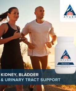 Ayush Herbs Rentone, Ayurvedic Urinary Tract and Kidney-Support Supplement, All-Natural Herb and Mineral Blend with Cranberry, Vitamin B6, Tribulus, and Holy Basil, 90 Vegetarian Caplets 7 71KjvJr5D2L