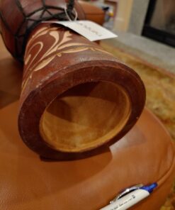 Deco 79 Wood Djembe Sculpture, 7" x 7" x 12", Brown 7" x 7" x 12" 32 71Kk1hZGmZL