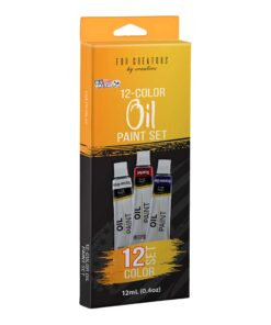 U.S. Art Supply Professional 12 Color Set of Art Oil Paint in 12ml Tubes - Rich Vivid Colors for Artists, Students, Beginners - Canvas Portrait Paintings 12 Count (Pack of 1) 7 71KkRBJJVnL