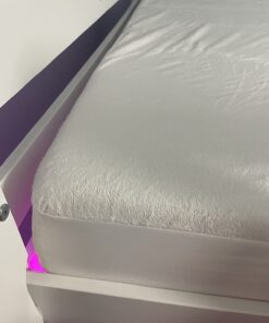 SafeRest 100% Waterproof Full Size Mattress Protector - Fitted with Stretchable Pockets - Machine Washable Cotton Mattress Cover for Bed - Perfect Bedding Airbnb Essentials for Hosts 46 71KkYGtxb7L 1