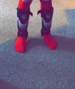 Soccer Shin Guards -Youth Sizes - by DashSport - Best Kids Soccer Equipment with Ankle Sleeves - Great for Boys and Girls White Medium 4'7 - 5'3 9 71KkkhtSqxL