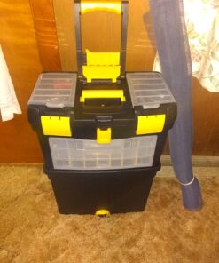 Rolling Tool Box with Wheels, Foldable Comfort Handle, and Removable Top – Toolbox Organizers and Storage by Stalwart 69 71Kl0Qv0tQL