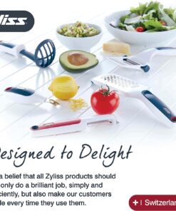 Zyliss Professional Cheese Grater, NSF Certified - Rotary Cheese Grater - Handheld Cheese Grater with Handle - Vegetable, Chocolate, Hard Cheese & Nut Grater - White Restaurant Cheese Grater 29 71Kl9FX8pxL