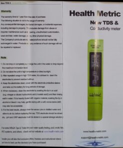 Professional TDS ppm Conductivity Meter - Quick and Easy EC TDS and Temperature Test Pen | 0-9999 ppm with ± 2% Accuracy | Perfect 3-in-1 Tester For Ro Water Aquarium Hydroponics Coffee Pool etc. White 30 71Klotugm7L