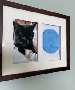 Pearhead Dog Or Cat Paw Prints Pet Wall Frame With Clay Imprint Kit, Pet Sentiment Keepsake Frame, Pet Memorial Picture Frame, Espresso 4 x 6" 32 71Kn5lvCdeL