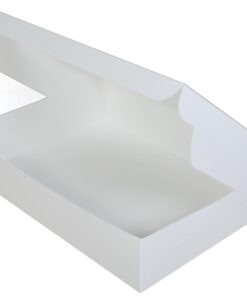 SCT White Window Bakery Boxes with Tuck-in Lid, 19 x 14 x 6.5, White, Paper, 50/Carton 19" Length x 14" Width x 4" Heights (Case of 50) 22 71Kp2h6axeL