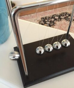 PowerTRC Newtons Cradle Balance Balls 7 1/4" | Science Physics Gadget | Desk Toys & Accessories 19 71KpyHKoAIL
