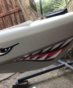 Shark Teeth Mouth Reflective Decals Graphics Sticker Fishing Boat Canoe Car Truck Kayak Decals Accessories 55 71Kqi0kxGGL