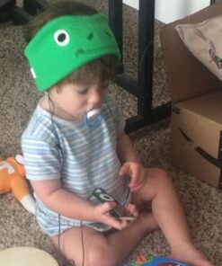 CozyPhones Over The Ear Headband Headphones - Kids Headphones Volume Limited with Thin Speakers & Super Soft Fleece Headband - Green Frog 34 71KrHsNyAbL 3