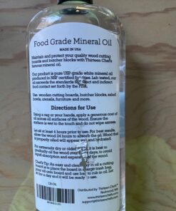 Thirteen Chefs Mineral Oil - 12oz Food Grade Conditioner for Wood Cutting Board, Countertop & Butcher Block, Lubricant for Knife or Meat Grinder - Safe USP Finish on Marble, Soapstone 12 Fl Oz 63 71KrdrdIp4L 1