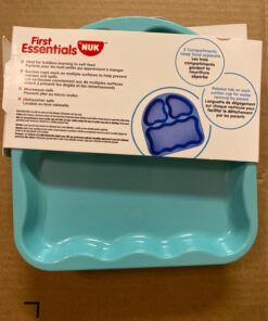 NUK First Essentials Tri-Suction Plates, Colors may vary, 2-Pack 2 Count 26 71KruWbX6sL