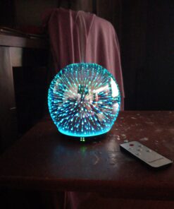 Aroma Outfitters 3D Galaxy Ultrasonic Glass Aromatherapy Diffusers | Aromatherapy Diffuser That Purifies Air | Aromatherapy Oils Humidifier with Amazing LED Lights | Home Essentials | 3D Glass 200ml 37 71KsFlishcL