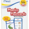 Mead Flashcards, Phonics, Grades K-2, 3.62 x 5.25 Inches, 55 Cards (63144) 24 71KsJZsVgnL
