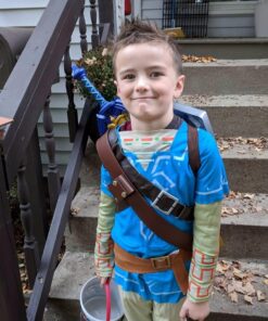 Link Breath Of The Wild Deluxe Costume, Blue, Small (4-6) Small (4-6) 29 71KszNIkyNL