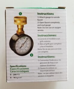 Rain Bird P2A Water Pressure Test Gauge, 3/4" Female Hose Thread, 0-200 psi 32 71KtJb8zU7L