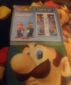 Franco Kids Room Darkening Window Curtain Panel, 42 in x 63 in, Super Mario 33 71Ku1qgt1aL